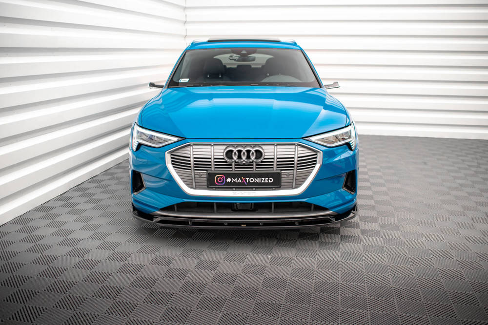 Voorspoiler passend voor Audi E-Tron Maxton Glans Zwart V.2