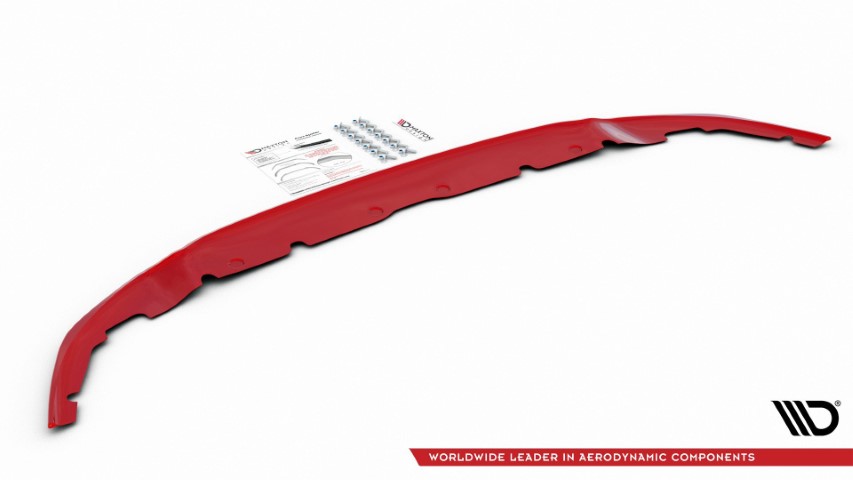 Voorspoiler passend voor BMW 1 Serie F40 M-Pack/ M135i Glans Rood V4