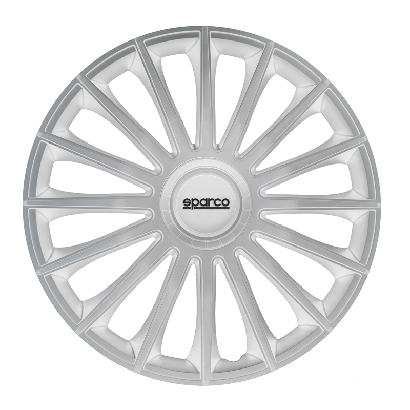 Sparco Wieldoppen Treviso - 14-inch - Zilver - Set van 4 stuks