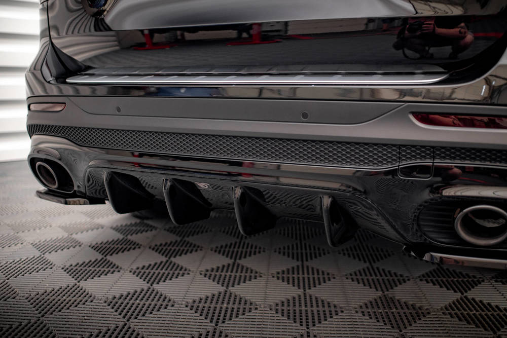 Diffuser passend voor Mercedes AMG GLB 35 Maxton Glans Zwart