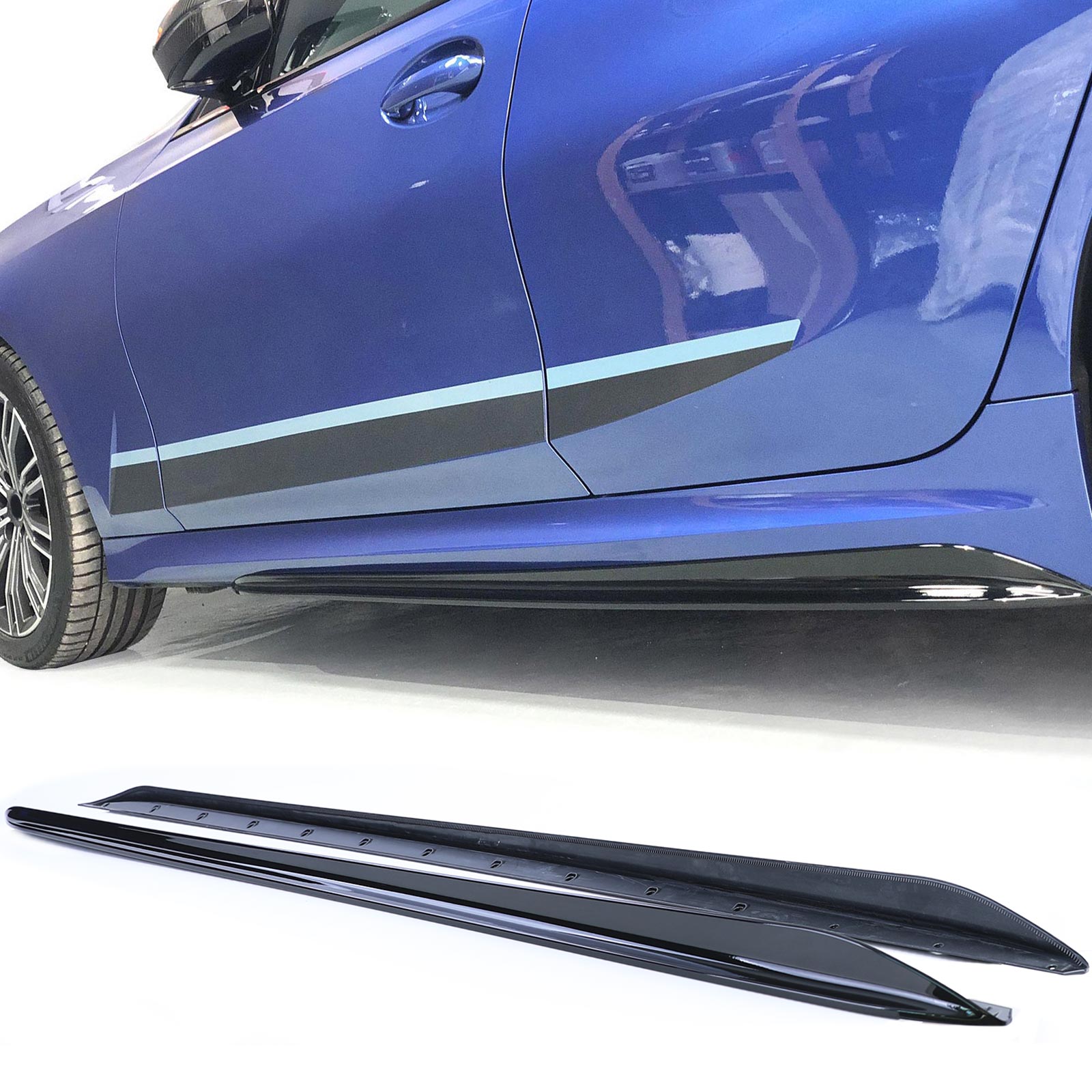 Bodykit passend voor BMW 3 Serie G20 Glans Zwart Look M-Pakket