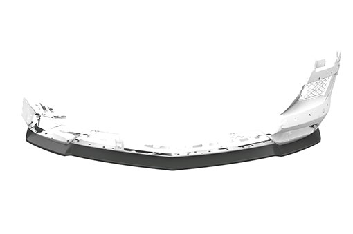 Voorspoiler passend voor Mercedes Benz SLS AMG (197) CSR Glans Zwart
