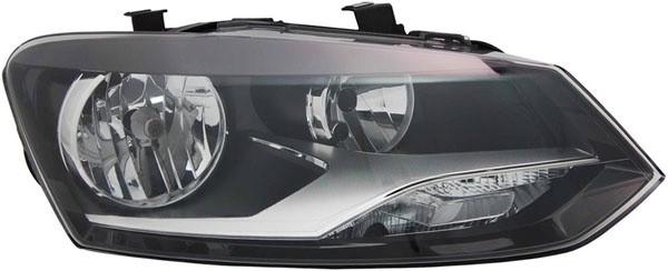 Koplamp rechts POLO 6R 09-14 TYC H7+H7
