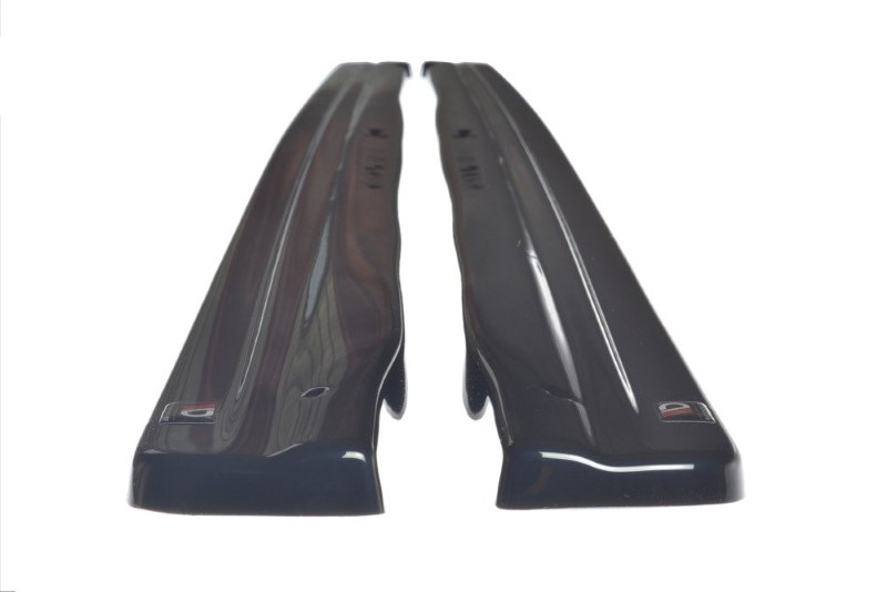 Zijskirts passend voor Audi RS4 B9 Maxton Glans Zwart