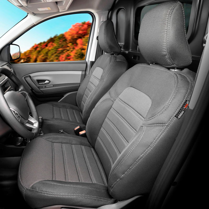 Original Design Stoffen Stoelhoezenset 1+1  Opel Combo 2018- (vaste passagiersstoel)