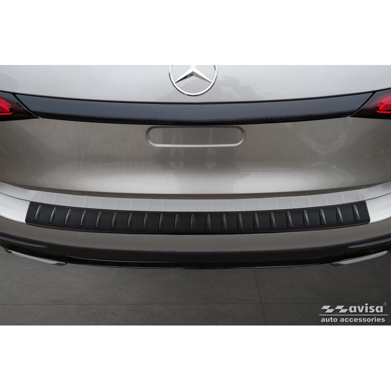 Matzwart RVS Achterbumperprotector  Mercedes GLC II (X254) 2022- 'Ribs'