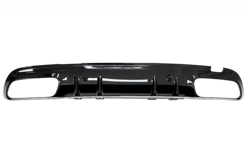Achterbumper Diffuser passend voor Mercedes W205 C-Klasse C63S Design Zwarte Tips AMG Sport Line