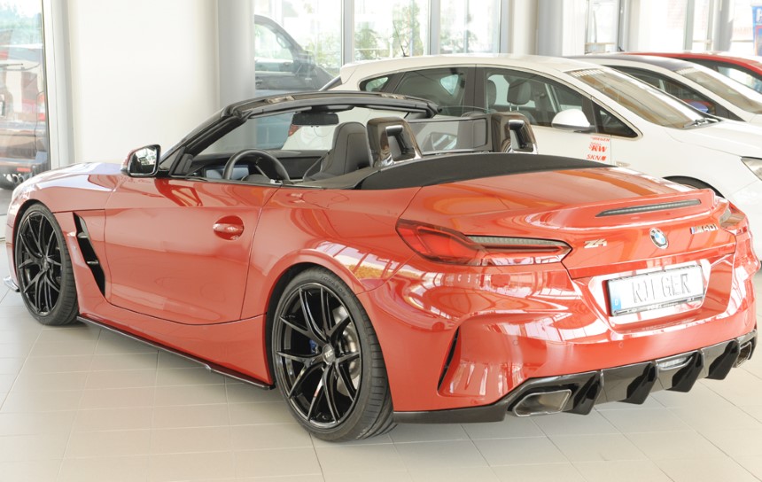 Zijskirts passend voor BMW Z4 G4Z/G29 roadster Rieger glans zwart