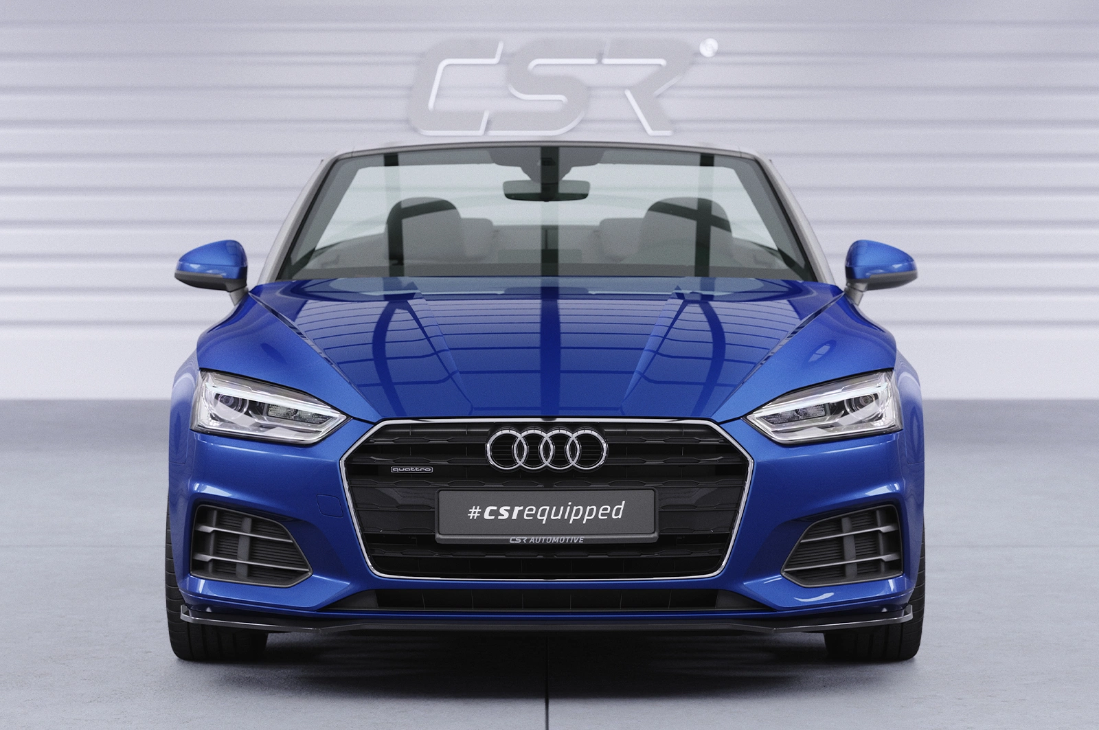 Voorspoiler passend voor Audi A5 (F5) Glans Zwart – CSR Automotive 