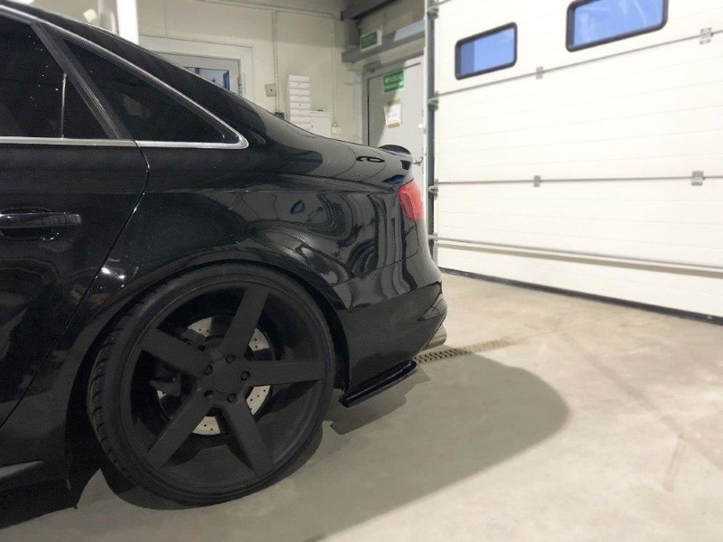 Achterzij Spoilers Audi S4 B8 FL Glanzend Zwart