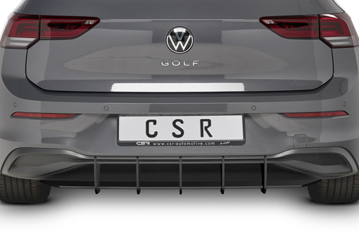 Diffuser passend voor Volkswagen Golf 8 CSR Racing Mat Zwart
