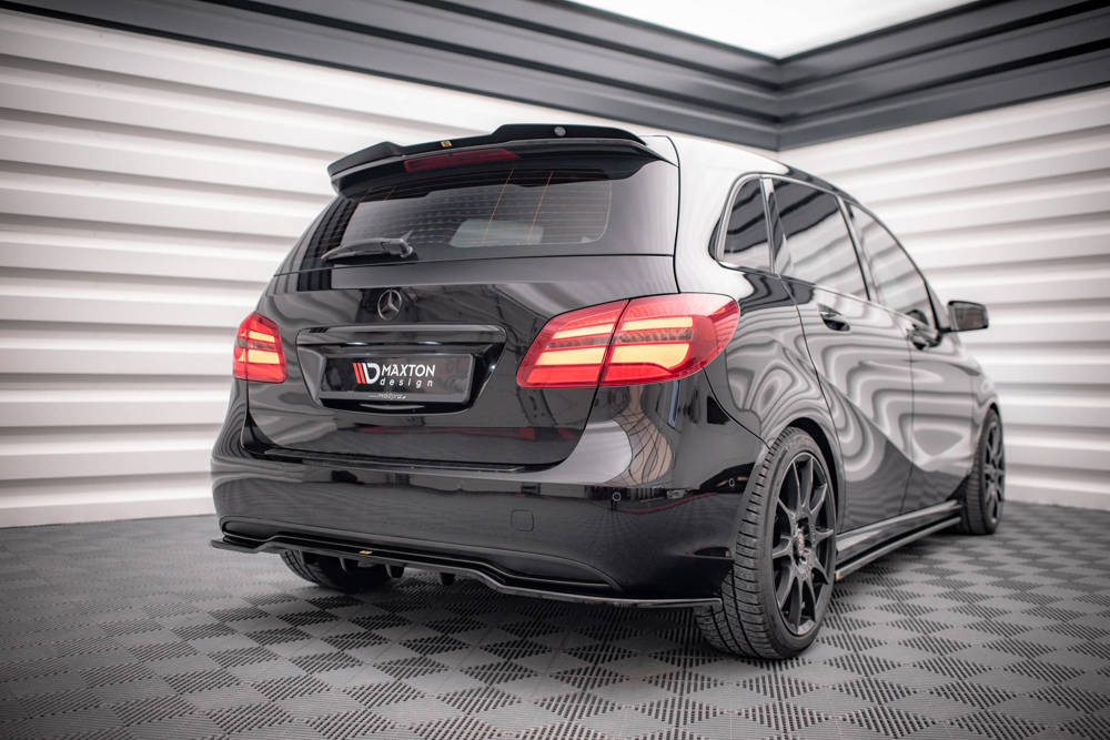 Spoiler passend voor Mercedes B Klasse W246 FL Maxton Glans Zwart