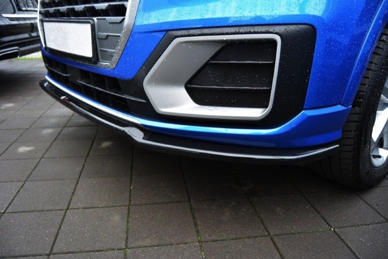 Voorspoiler passend voor Audi Q2 MK.1 Glanzend Zwart