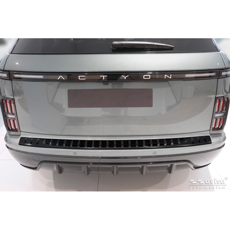 Avisa RVS Achterbumperprotector  KGM Actyon 2025- - Glanzend Zwart