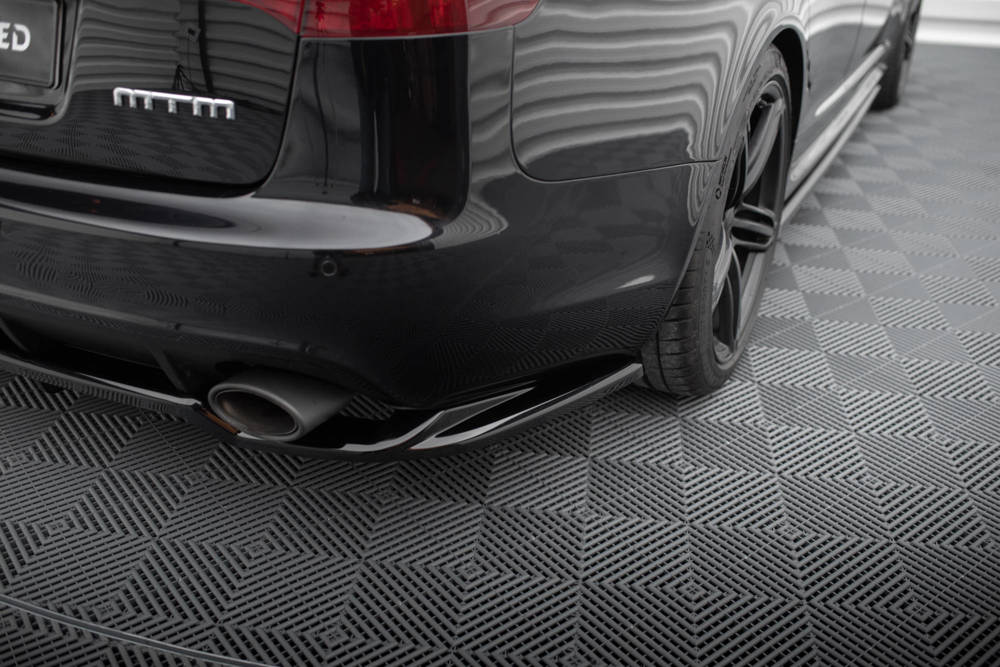 Diffuser passend voor Audi RS6 C6 Avant Maxton Glans Zwart