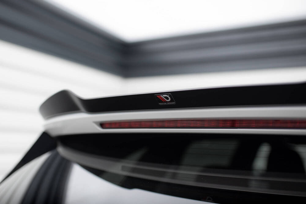 Spoiler passend voor Mercedes C Klasse Estate AMG pakket / C43 AMG Maxton Glans Zwart