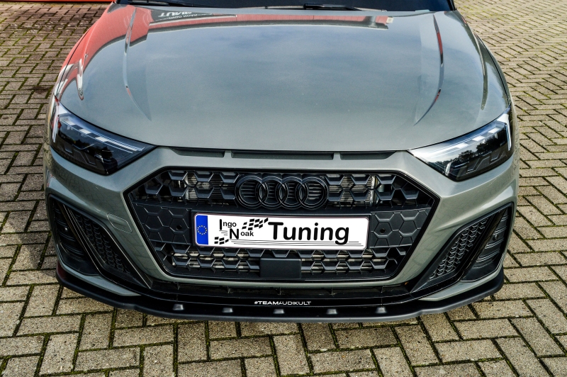 Voorspoiler passend voor Audi A1 GB S-Line Sportback Glans Zwart