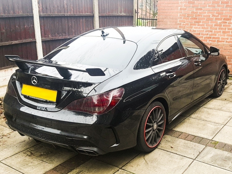 Diffuser passend voor Mercedes CLA W117 CLA 2013-.. Sport Pack zwart