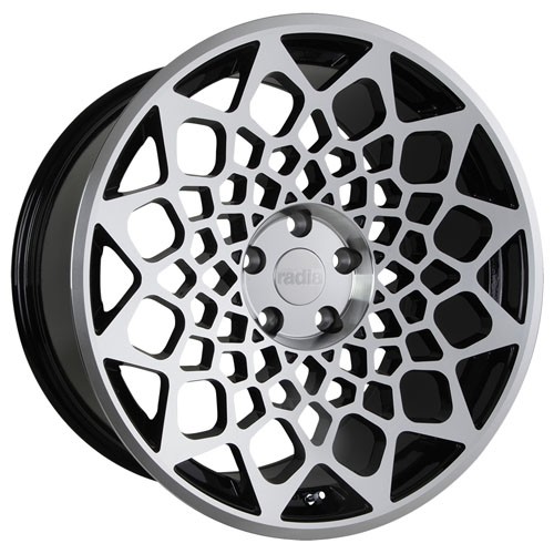 RADI8 B12 8.5/10.0x19 5X112 45 Gloss black machine face 66,6 Vel