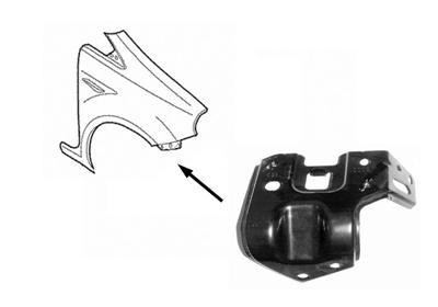 spatbordsteun, links Fiat Punto/Grande Punto, 2005-2012