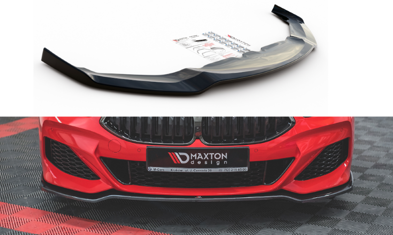 Voorspoiler passend voor BMW M850i G15 V.2 Glanzend Zwart