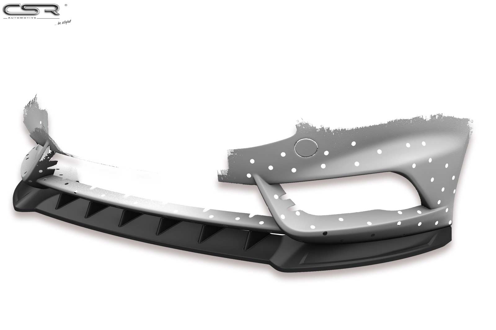 Voorspoiler Ford Fiesta MK7 ST  Glans Zwart