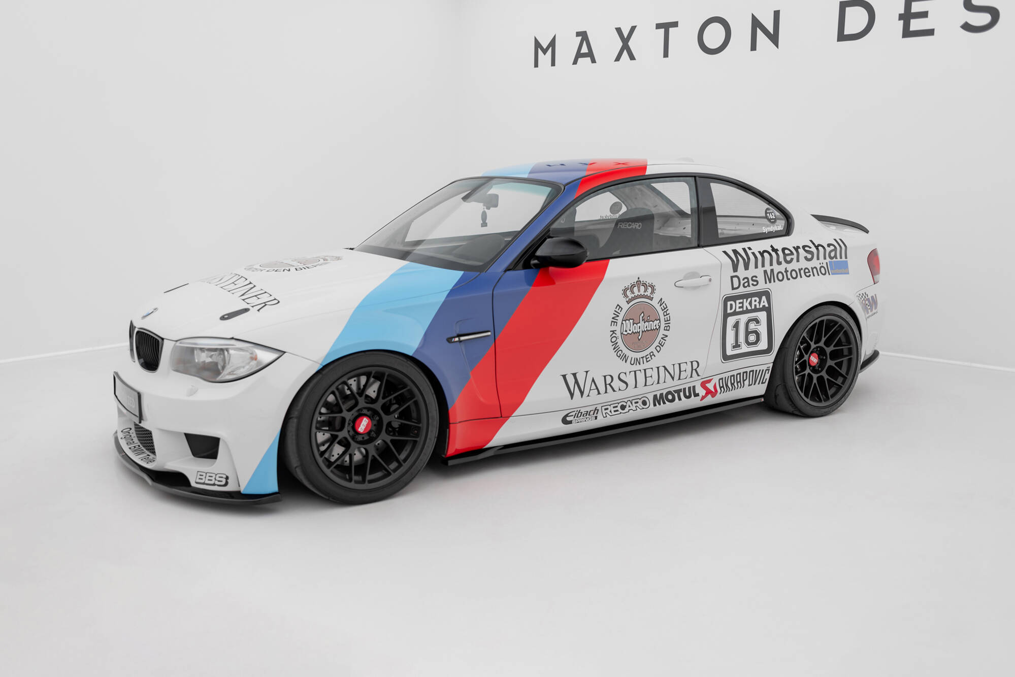 Zijskirts passend voor BMW 1 M Coupe E82 Maxton Glanzend zwart