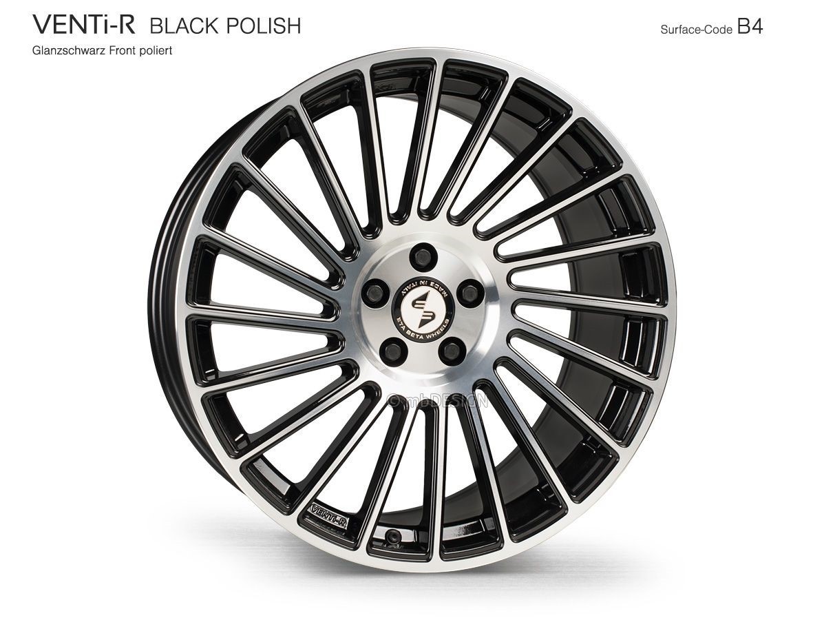 EtaBeta VENTi-R 8,5x19 5x108 ET35 Black Matt Polish