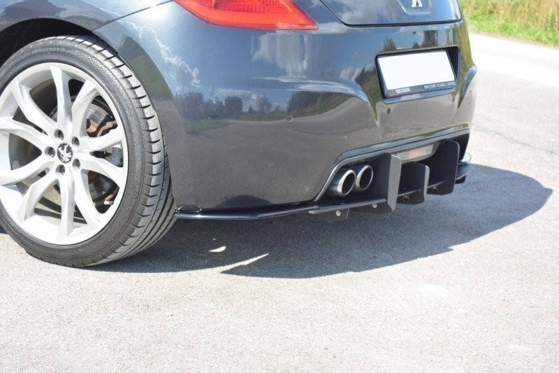 Achterzijde skirts Peugeot RCZ Maxton Design glans zwart