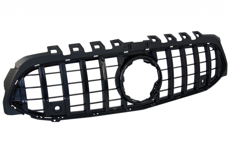 Grill passend voor Mercedes A klasse W177 / V177 GT-Look Glans Zwart