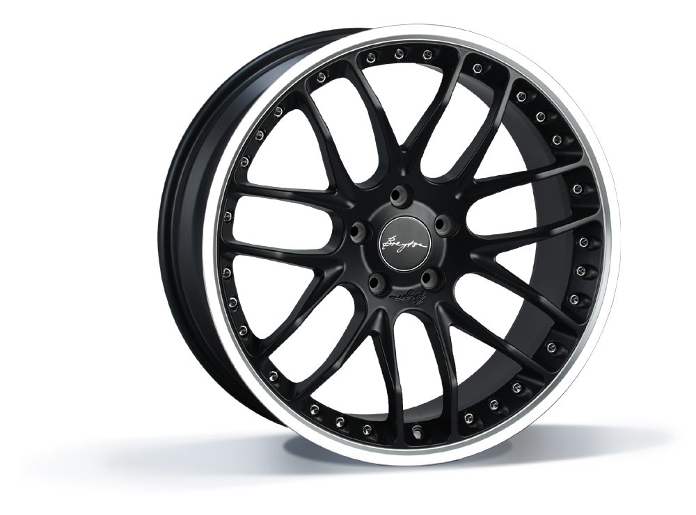 Breyton GTP 5x120 9.5x19 ET 42 Matt Black - Rand gepolijst ( 3 d