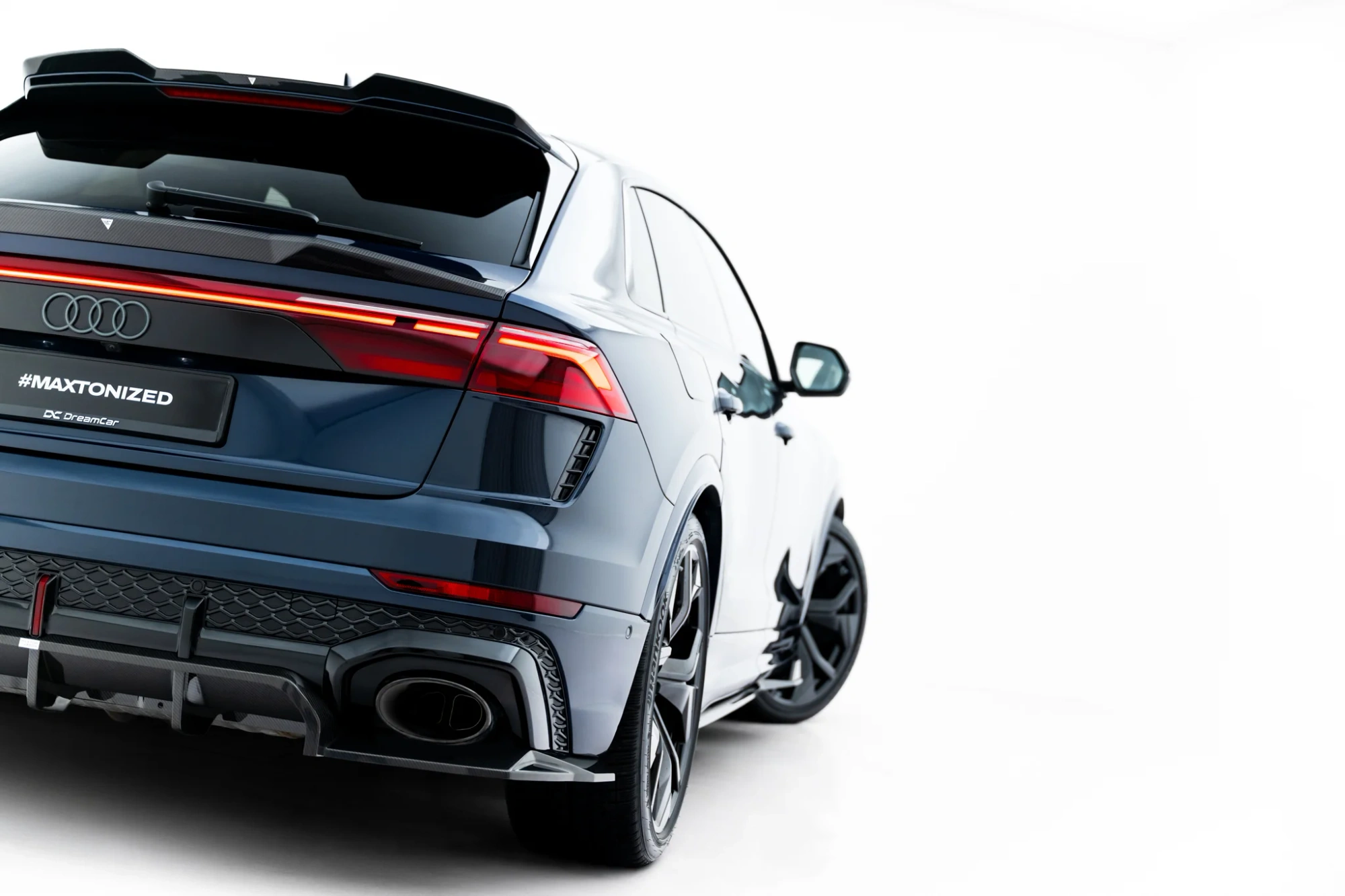 Diffuser passend voor Audi RSQ8 Mk1 Facelift – Maxton Prepreg Carbon Fiber Rear Splitter