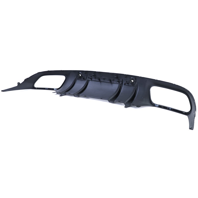 Diffuser passend voor Mercedes C205 A205 Coupe / Cabrio 15-19 C43 Design Zwart
