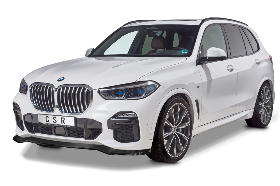 Voorspoiler passend voor BMW X5 G05 M-Pakket CSR Glans Zwart