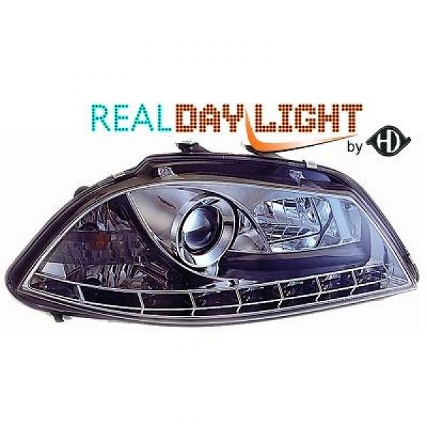 Koplampen passend voor Seat IBIZA 6L 02-08 Echte DRL