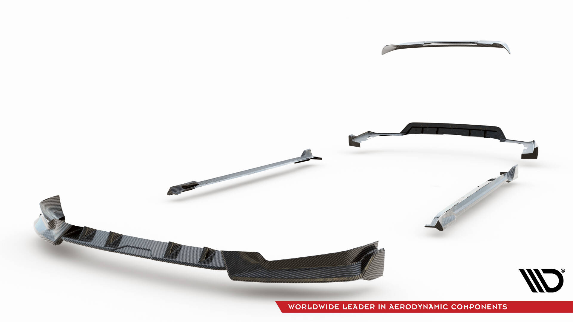 Carbon Fiber Bodykit passend voor BMW X5 M-Pack G05 Facelift Maxton Glanzend zwart