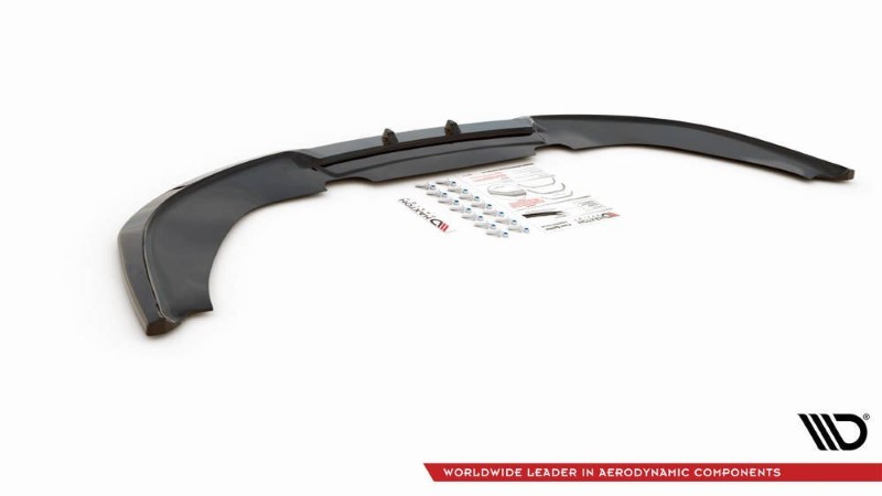 Voorspoiler passend voor Audi RS4 B7 V.2 Glanzend Zwart