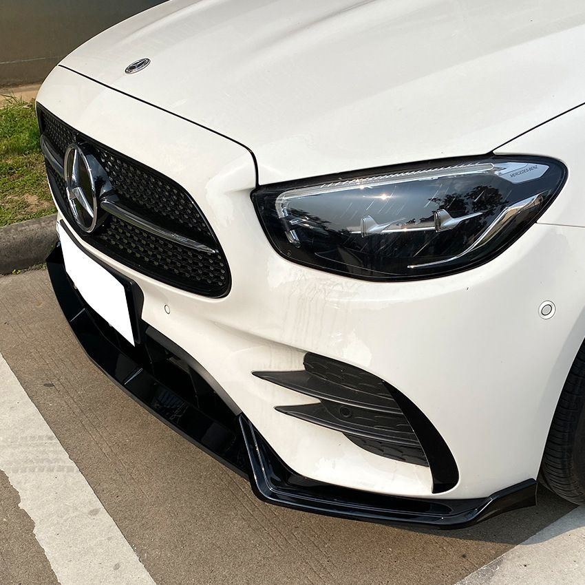 Voorspoiler passend voor Mercedes E Klasse W213 / C238 AMG Pakket FL Glans Zwart