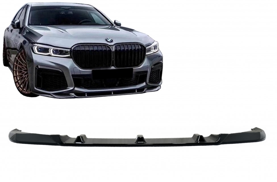 Voorspoiler passend voor BMW 7 Series G12 LCI (02.2019-verder) Piano Zwart