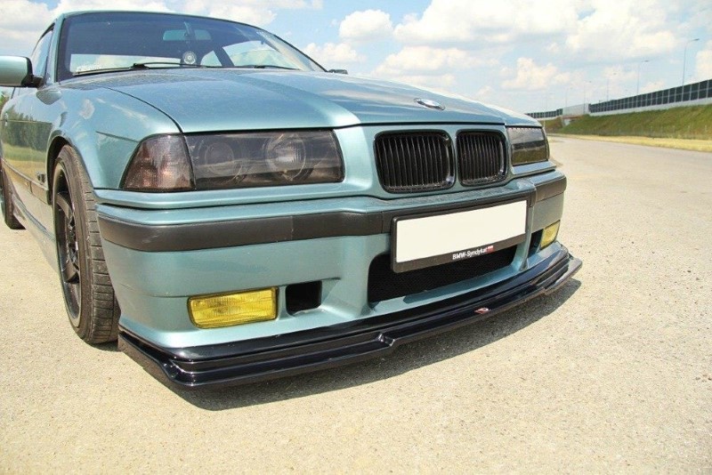 Voorspoiler passend voor BMW M3 E36 V.1 Glanzend Zwart