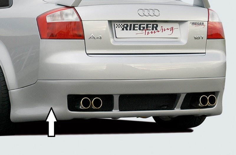 Achterbumper Diffuser met aanhanger koppeling Audi A4 8E Sedan Rieger