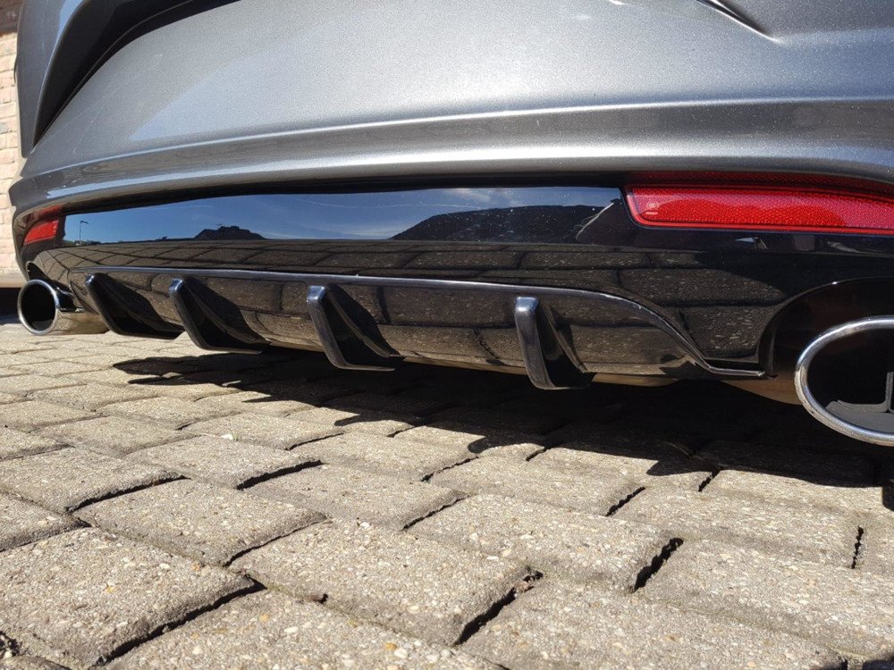 Diffuser passend voor Volkswagen Scirocco R FL Maxton Glans Zwart