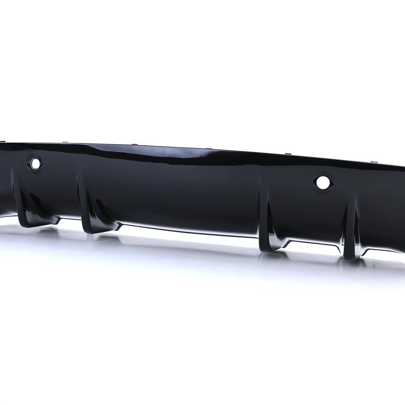 Diffuser passend voor Mercedes C205 A205 Coupe / Cabrio 15-19 C43 Design Zwart