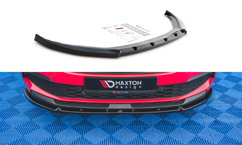 Voorspoiler passend voor Skoda Kamiq Maxton Design glans zwart V.2