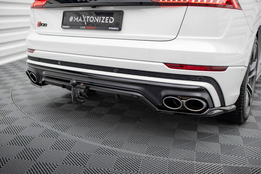 Diffuser passend voor Audi SQ8 MK1 Glans Zwart Maxton Design