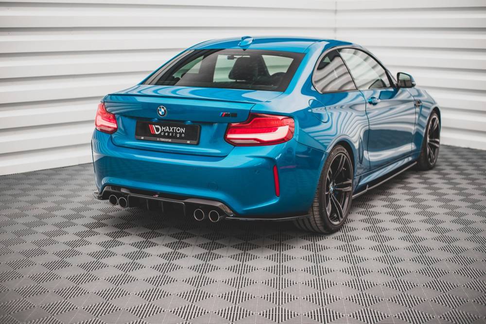 Diffuser passend voor BMW M2 F87 Maxton Glans Zwart
