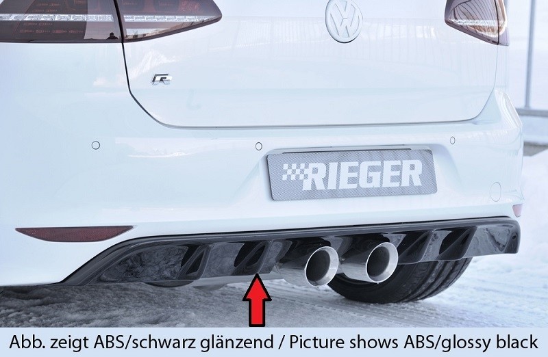 Achterbumper Diffuser Rieger VW Golf R VII