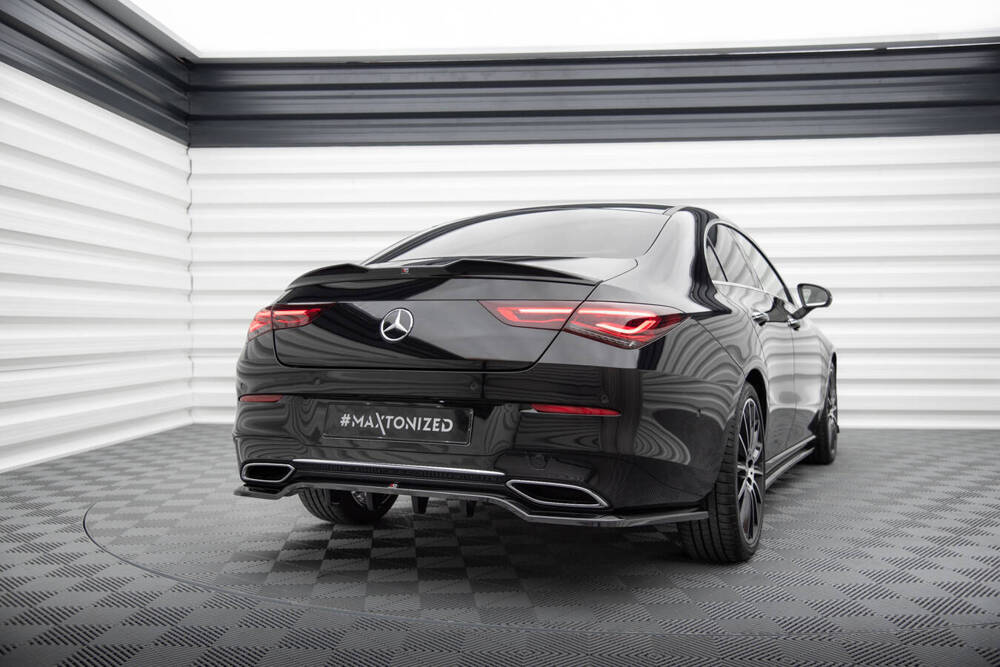 Diffuser passend voor Mercedes Benz CLA Coupe C118 Maxton Glans Zwart