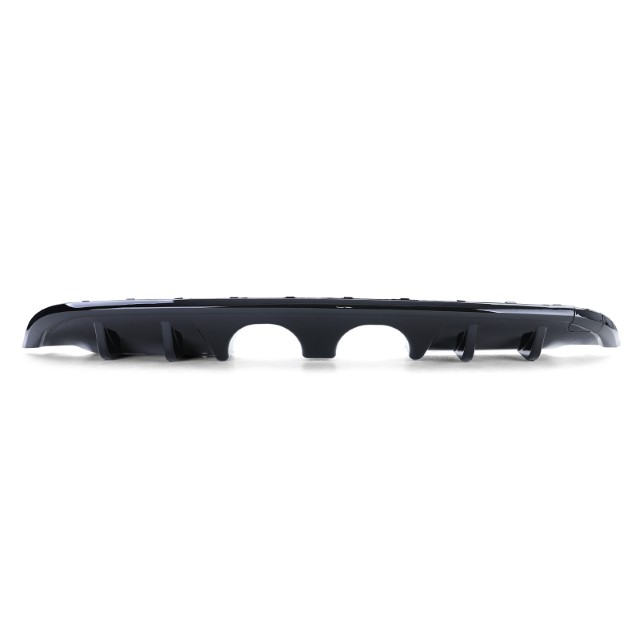 Achterbumper Diffuser passend voor VW Golf VI R32 Look Glans Zwart
