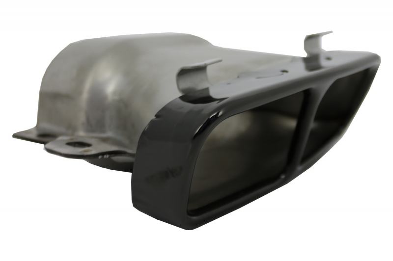 Diffuser passend voor Mercedes CLA W117 X117 Shooting Brake (2013-2018) Facelift CLA45 Look Zwart